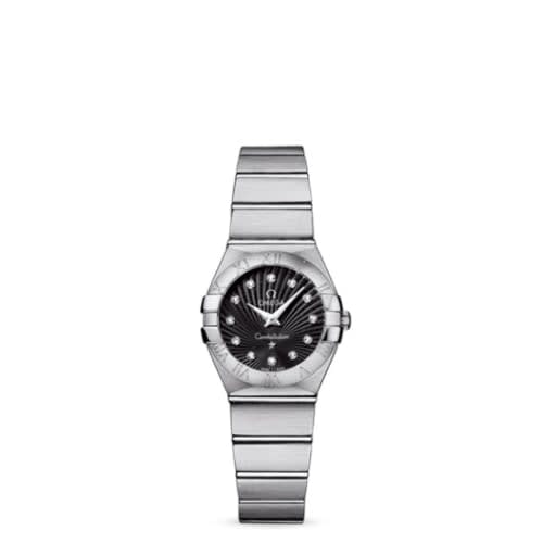 Omega Constellation Quartz 24 Brushed Stainless Steel / Black Supernova
