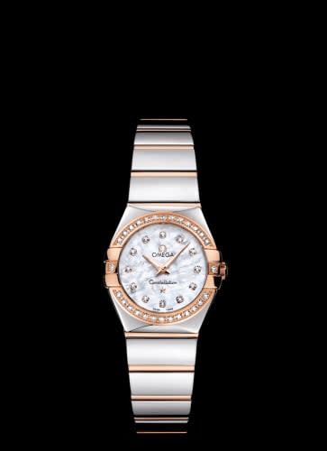 Omega Constellation Quartz 24 Polished Stainless Steel / Red Gold / Diamond / MOP