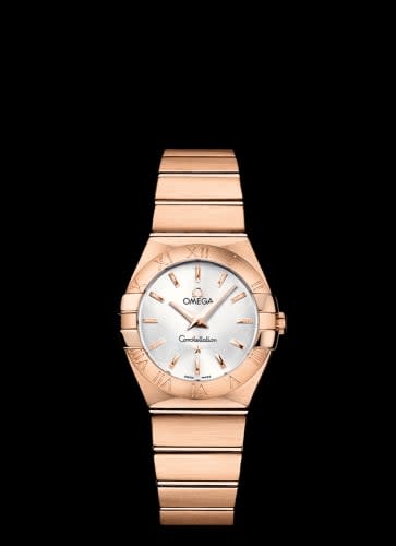 Omega Constellation Quartz 27 Brushed Red Gold / Silver