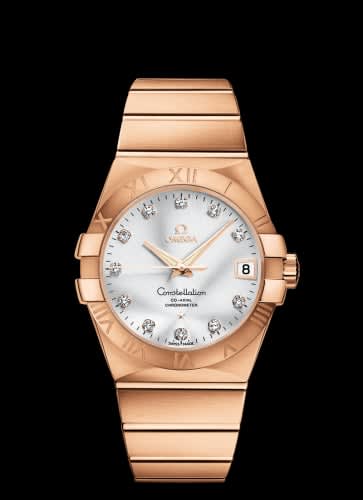 Omega Constellation Co-Axial 38 Red Gold / Silver