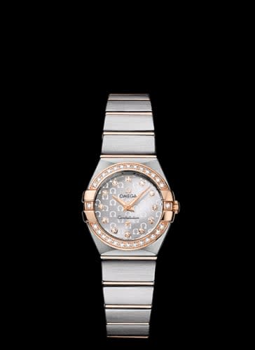 Omega Constellation Quartz 24 Brushed Stainless Steel / Red Gold / Diamond / Silver Omega
