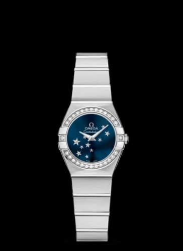 Omega Constellation Quartz 24 Brushed Stainless Steel / Diamond / Orbis