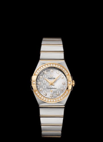 Omega Constellation Quartz 27 Brushed Stainless Steel / Yellow Gold / Diamond / Silver Omega