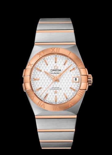 Omega Constellation Co-Axial 38 Stainless Steel / Red Gold / Silver Lozenge