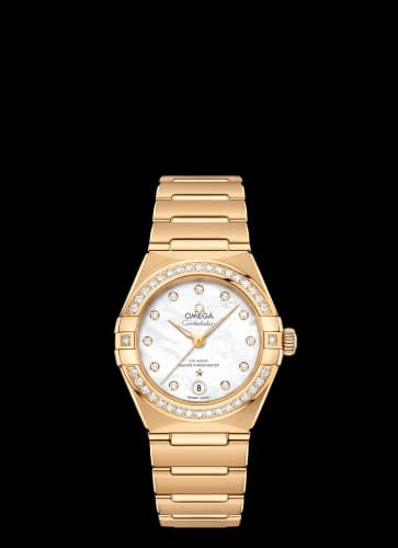 Omega Constellation Manhattan 29 Co-Axial Master Chronometer Yellow Gold / MOP / Diamond