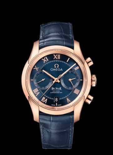 Omega De Ville Co-Axial 42 Chronograph Red Gold / Blue