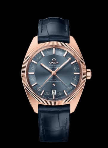 Omega Globemaster Annual Calendar Sedna Gold / Grey