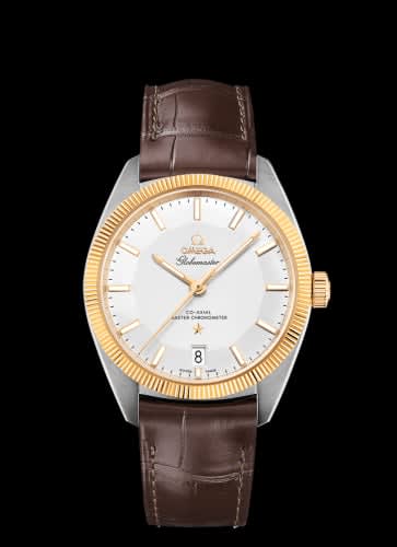 Omega Globemaster Stainless Steel / Yellow Gold / Silver / Alligator