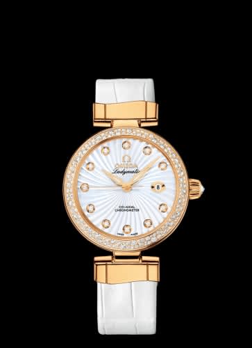 Omega LadyMatic Co-Axial 34 Yellow Gold / Diamond / MOP