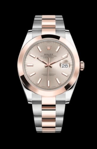 Rolex Datejust 41 Rolesor Everose Smooth / Oyster / Sundust