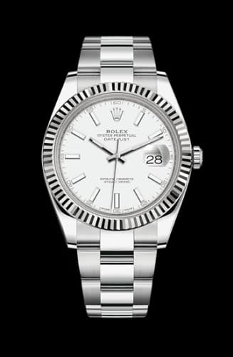 Rolex Datejust 41 Stainless Steel Fluted / Oyster / White
