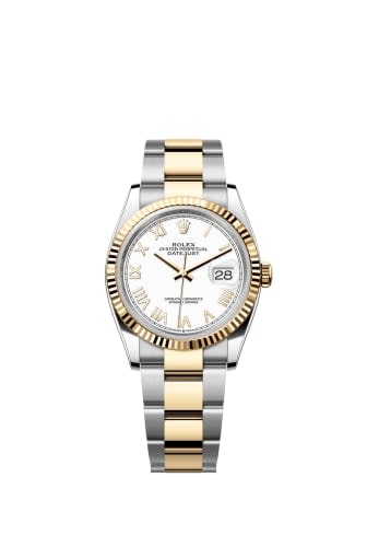 Rolex Datejust 36 Stainless Steel - Yellow Gold - Fluted / White Roman / Oyster