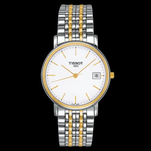 Tissot Desire Quartz 34 Stainless Steel / Yellow Gold PVD / Silver / Bracelet