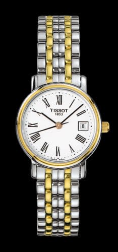 Tissot Desire Quartz 24 Stainless Steel / Yellow Gold PVD / White / Bracelet