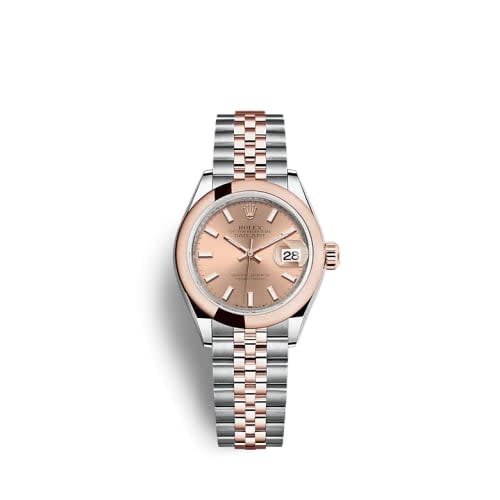 Rolex Lady-Datejust 28 Stainless Steel / Rose Gold / Domed / Rose / Jubilee