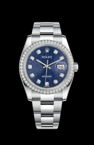 Rolex Datejust 36 Stainless Steel Diamond / Jubilee / Blue Computer