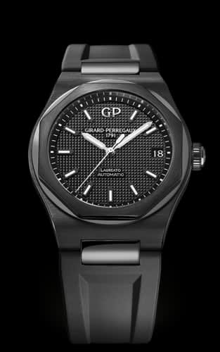 Girard-Perregaux Laureato 42 Automatic Ceramic / Black / Rubber