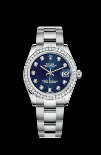 Rolex Datejust 31 Stainless Steel Diamond / Oyster / Blue - Diamond
