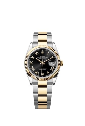 Rolex Datejust 36 Stainless Steel - Yellow Gold - Fluted / Black Roman / Oyster