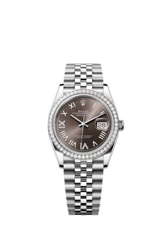 Rolex Datejust 36 Stainless Steel - Diamond/ Dark Grey Roman Diamond / Jubilee