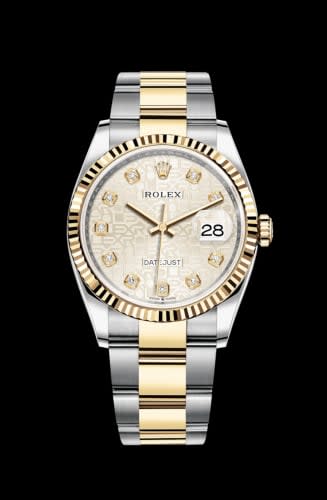 Rolex Datejust 36 Stainless Steel / Yellow Gold / Fluted / Silver Computer / Oyster