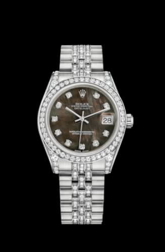 Rolex Datejust 31 White Gold Diamond / Jubilee Diamond / Black MOP