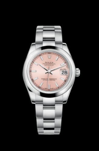 Rolex Datejust 31 Stainless Steel Domed / Pink / Pink