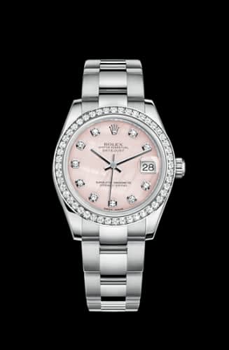 Rolex Datejust 31 Stainless Steel Diamond / Oyster / Pink MOP