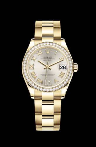 Rolex Datejust 31 Yellow Gold / Diamond / Silver - Roman / Oyster