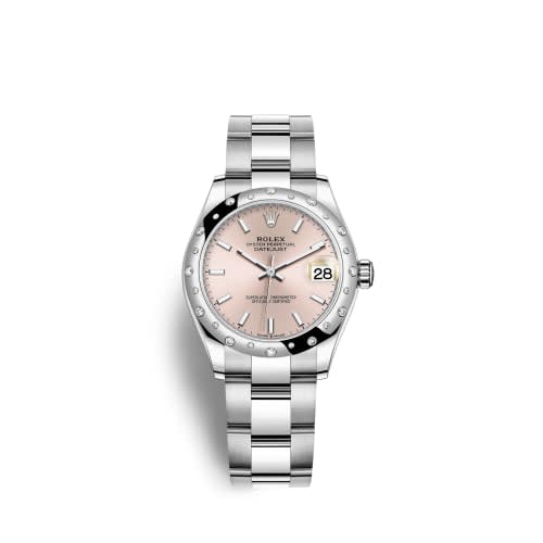 Rolex Datejust 31 Stainless Steel Domed Diamond / Oyster / Pink