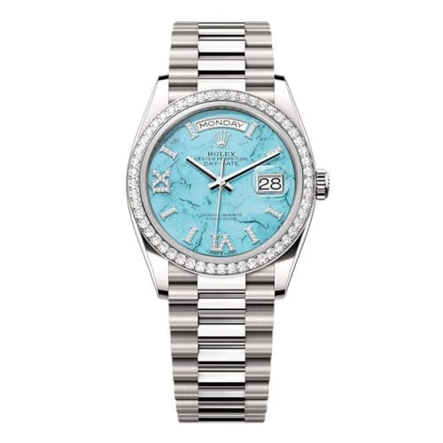 Rolex Day-Date 36 White Gold - Diamond / Turquoise / President