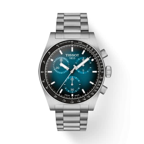 Tissot PR516 Chronograph Quartz Stainless Steel / Blue Gradient / Bracelet
