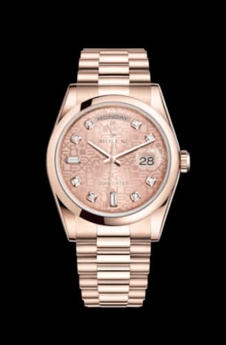 Rolex Day-Date 36 Everose Domed / President / Pink Computer