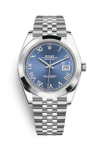 Rolex Datejust 41 Stainless Steel Smooth / Jubilee / Blue Roman