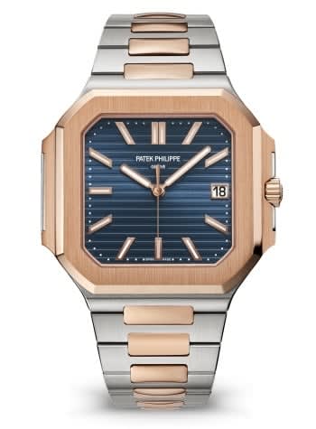 Patek Philippe Cubitus Date 45 Stainless Steel - Rose Gold / Blue