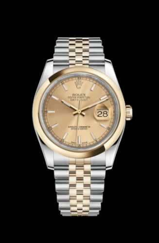 Rolex Datejust 36 Rolesor Yellow Domed / Jubilee / Champagne