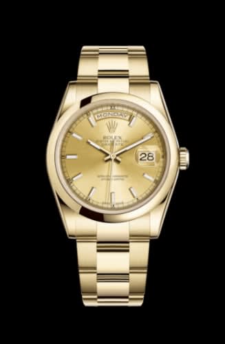Rolex Day-Date 36 Yellow Gold Domed / Oyster / Champagne