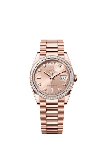 Rolex Day-Date 36 Everose Gold - Baguette / Rose - Diamond / President