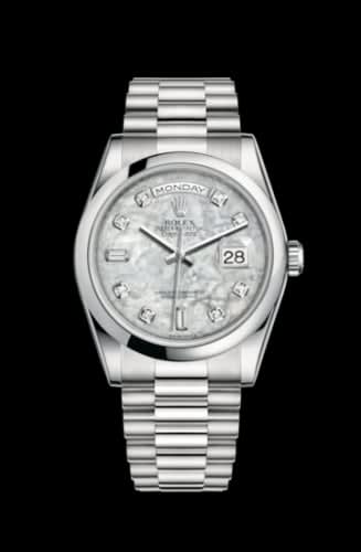 Rolex Day-Date 36 Platinum Domed / President / MOP