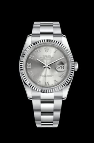 Rolex Datejust 36 Stainless Steel Fluted / Oyster / Rhodium Roman