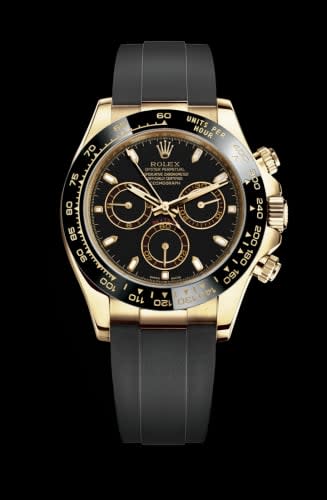 Rolex Cosmograph Daytona Yellow Gold / Cerachrom / Black / Oysterflex