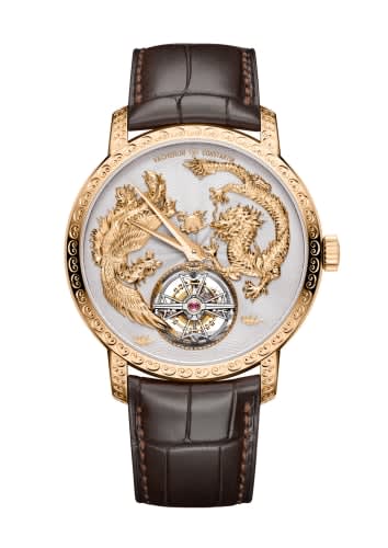 Vacheron Constantin Traditionnelle Tourbillon Phoenix and the Dragon Pink Gold / Silver