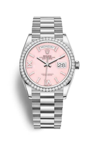 Rolex Day-Date 36 White Gold / Diamond / Opal-Diamond / President