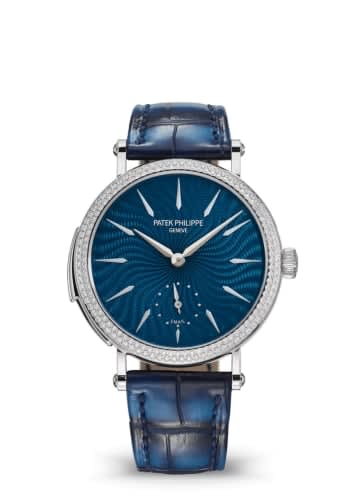 Patek Philippe Ladies Minute Repeater White Gold / Diamond / Blue