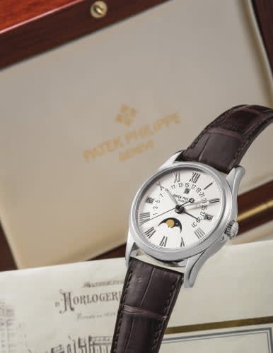 Patek Philippe Perpetual Calendar 5050 White Gold / Silver Roman