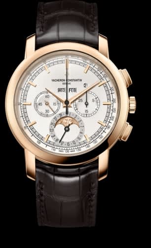 Vacheron Constantin Traditionnelle Chronograph Perpetual Calendar Pink Gold / Silver