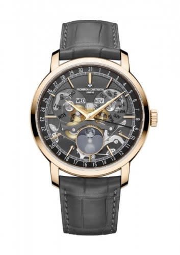 Vacheron Constantin Traditionnelle Complete Calendar Openface Pink Gold