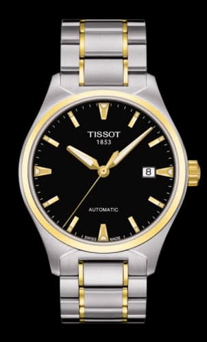 Tissot T-Tempo Automatic Stainless Steel / Yellow Gold PVD / Ivory / Bracelet
