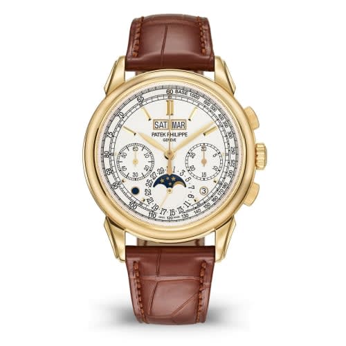 Patek Philippe Perpetual Calendar Chronograph 5270 Yellow Gold / Silver