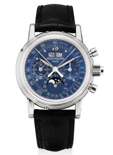 Patek Philippe Perpetual Calendar Split Seconds Chronograph 5004P Blue Eric Clapton